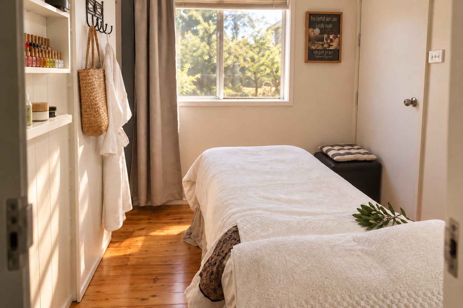 The treatment room at Miracles by the Sea